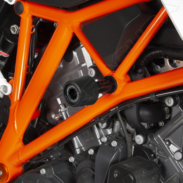 Paire de rétroviseurs moto BARRACUDA X-Version avec insert orange